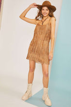 Load image into Gallery viewer, Studded Fringe Mini Dress
