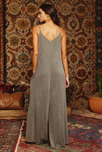 Load image into Gallery viewer, Wide Leg Solid Ribbed Knit Jumpsuit
