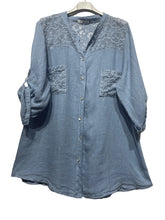 Load image into Gallery viewer, Contessa Lace Button up
