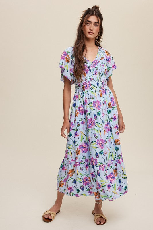 Chiara Floral Maxi Dress