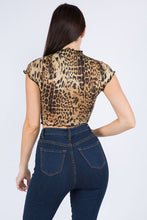 Load image into Gallery viewer, Sheer Leopard Crop
