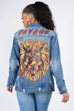 Load image into Gallery viewer, Savage Slim Fit Denim Jacket
