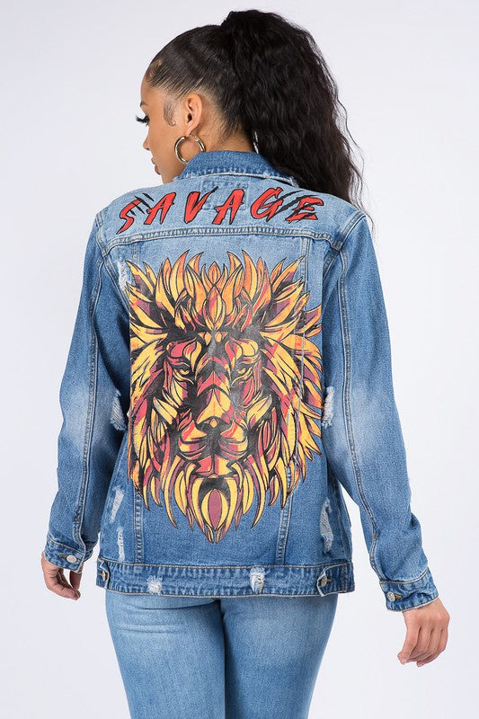 Savage Slim Fit Denim Jacket