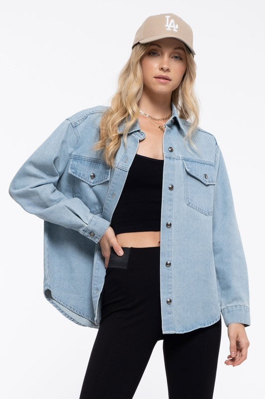 Denim Button Up Jacket