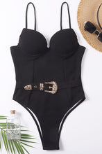 Load image into Gallery viewer, Black Underwire One Piece
