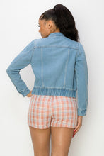 Load image into Gallery viewer, Sarah Zipper Denim Jacket
