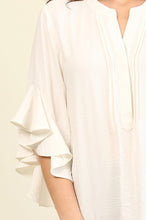 Load image into Gallery viewer, Ruffled Bell Sleeve Harmony Top
