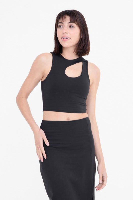 Venice Cut Out Cropped Bra Top