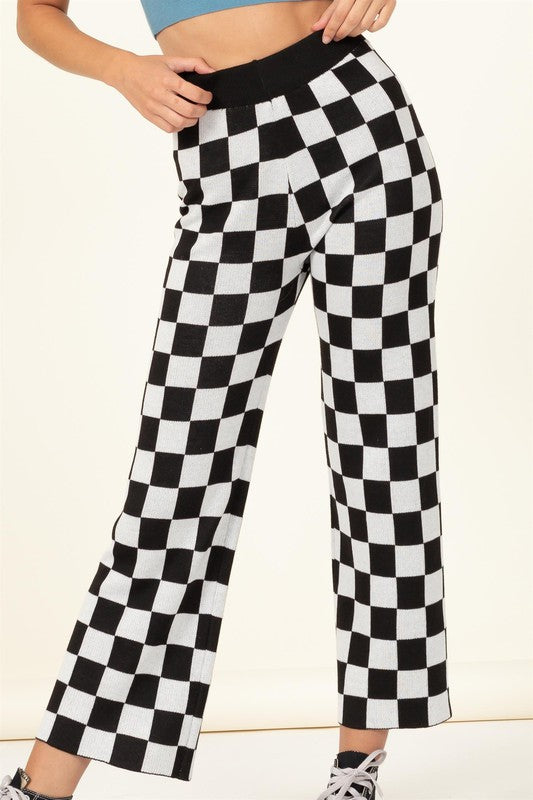 Retro Checkered Pants